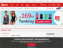 Tablet Screenshot of formule1.isport.blesk.cz